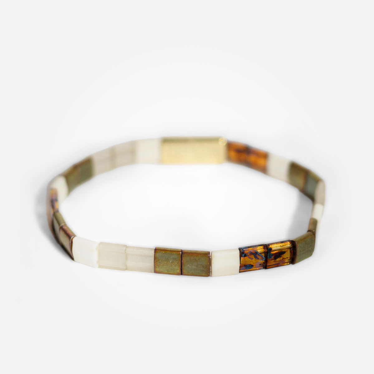 Seaglass Tila Bracelet