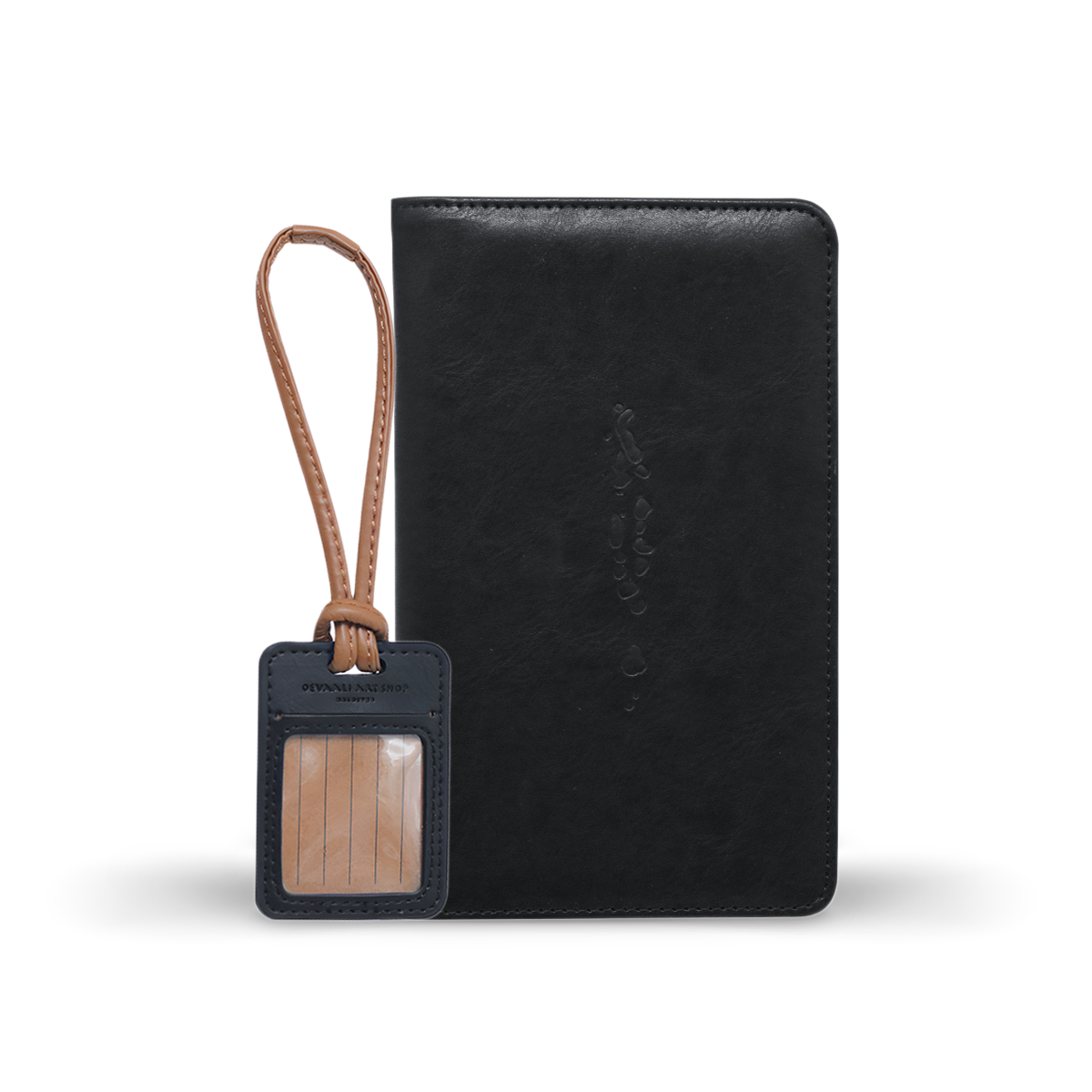Bag Tag (Black/Brown)
