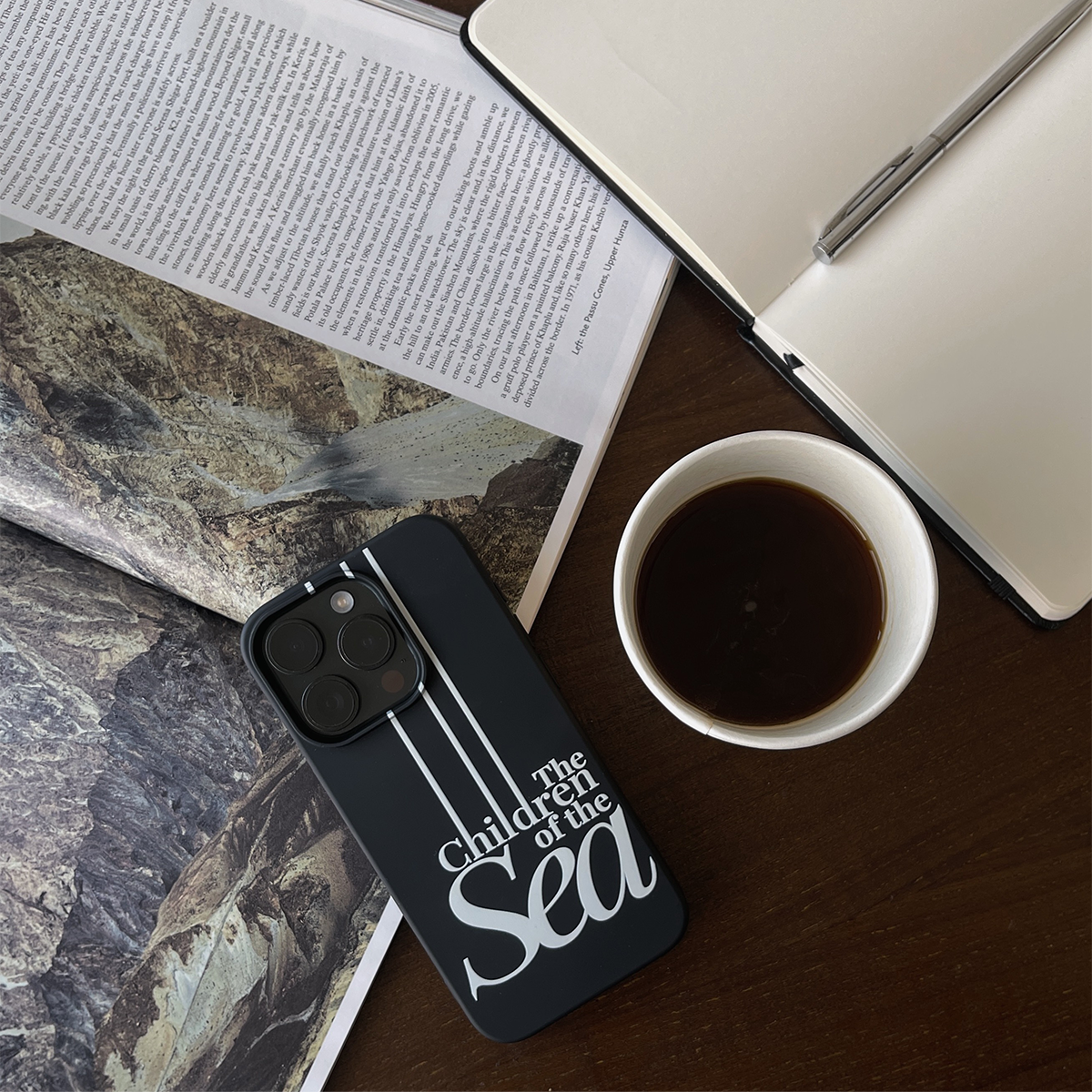 The Children of the Sea Silicone Phone Case (Black)