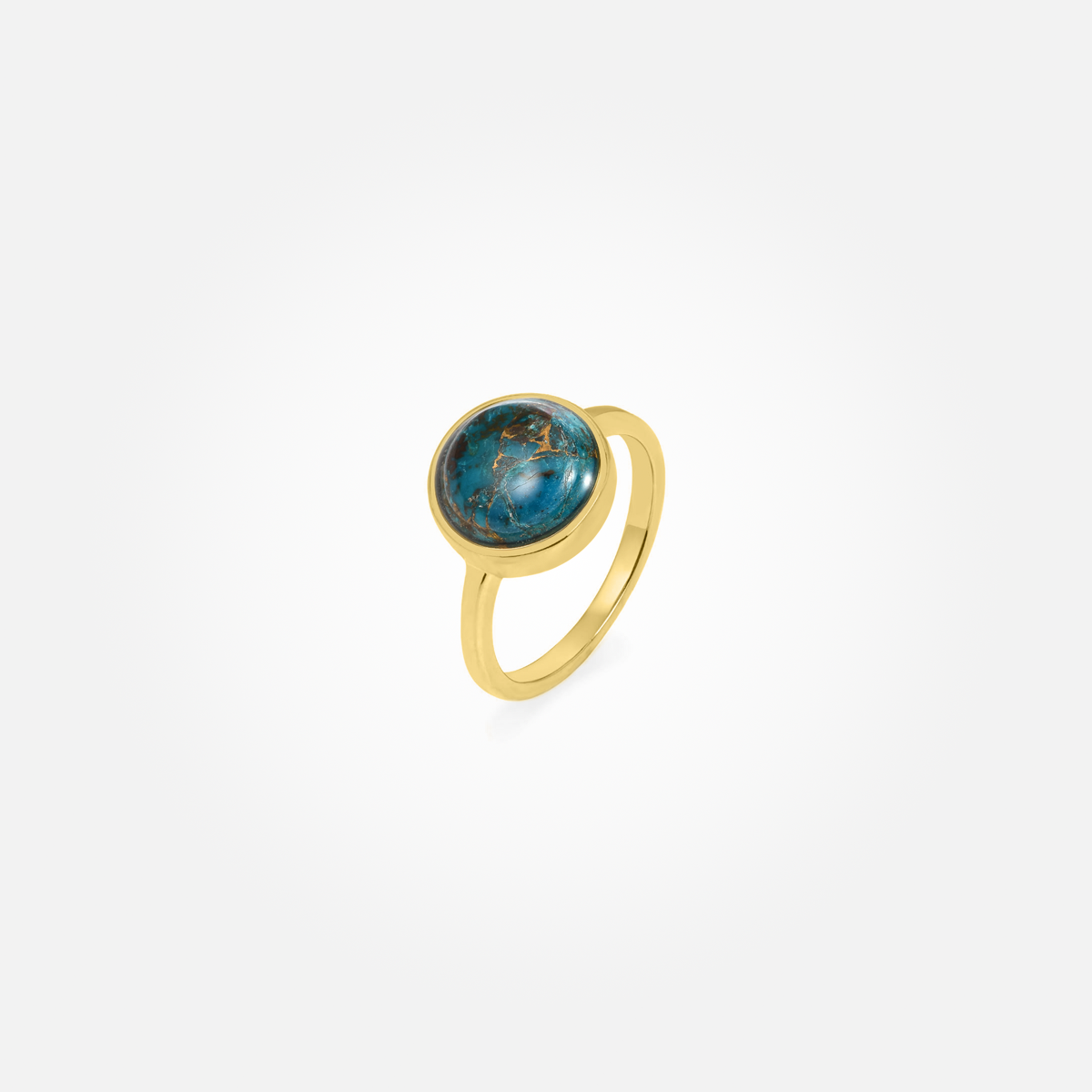 Chrysocolla Copper Stone Ring