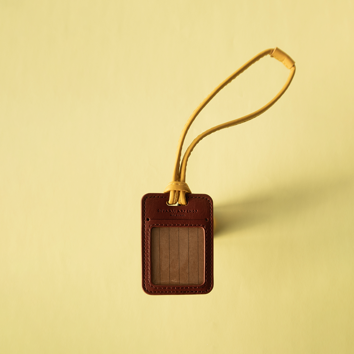 Bag Tag (Crimson/Yellow)