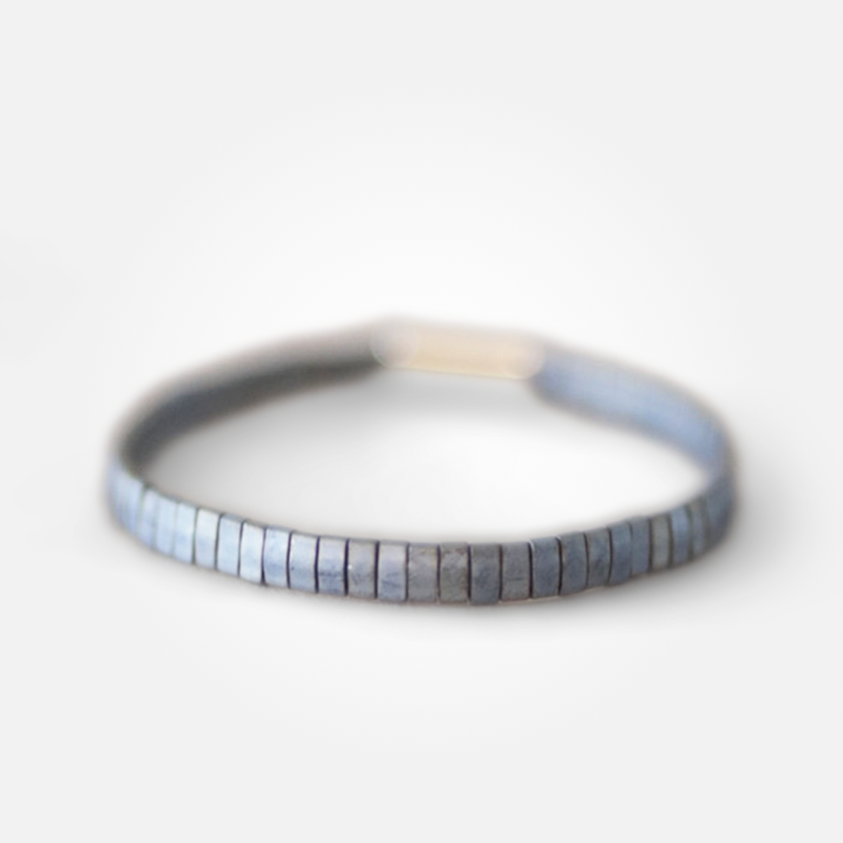 Graphite Tila Bracelet