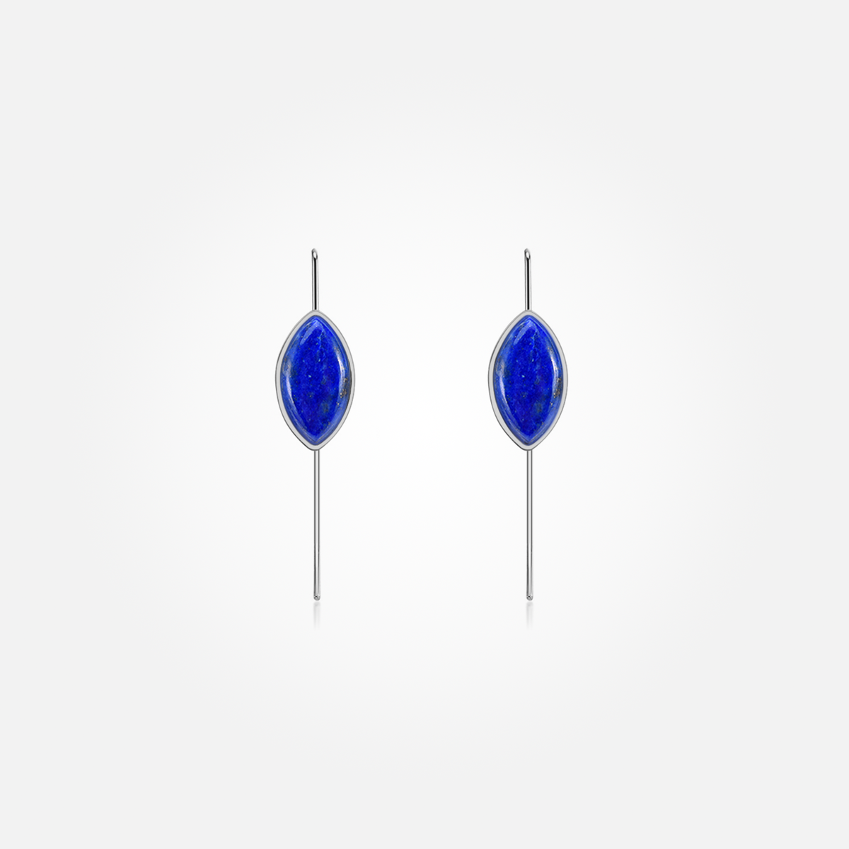 Lapis Lazuli Stone Earrings (Straight)