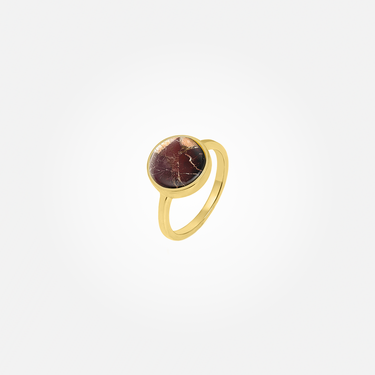 Lava Copper Stone Ring