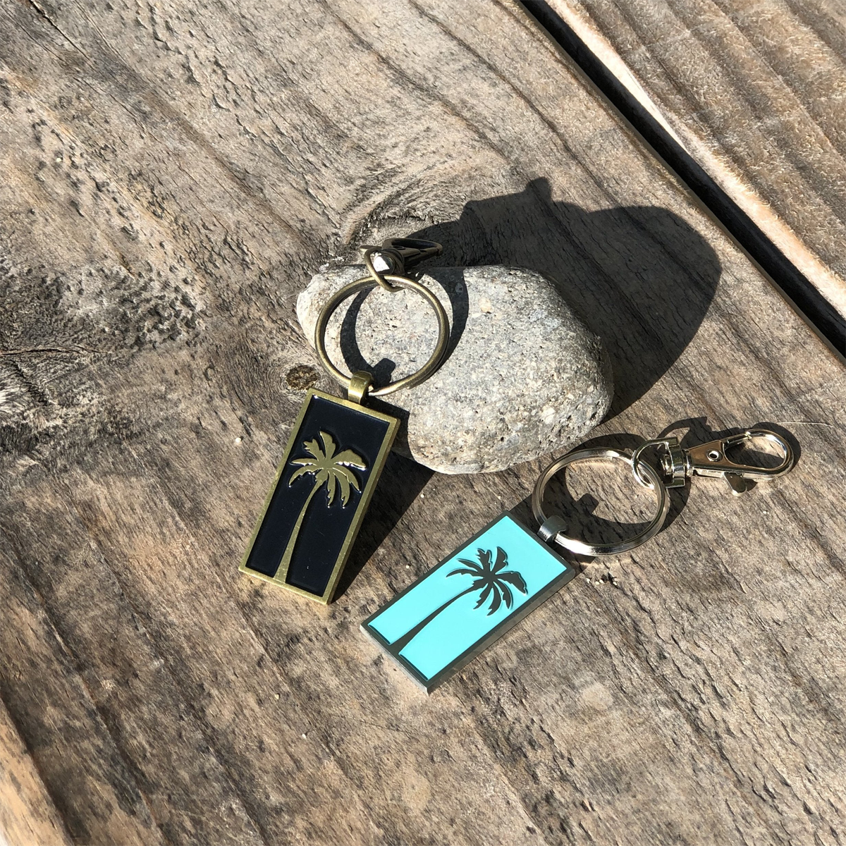 Coconut Palm Straight Keychain