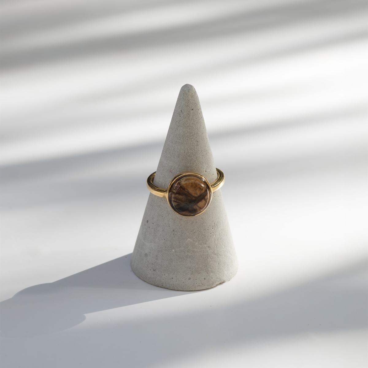 Picasso Jasper Stone Ring