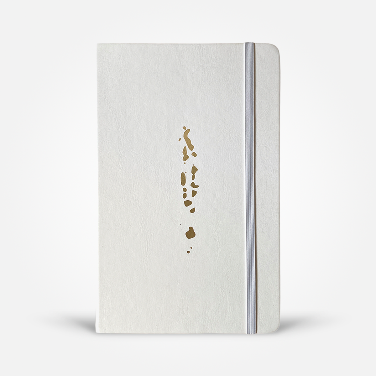 Raajje (White/Gold) Notebook