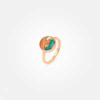 Turquoise Oyster Copper Stone Ring