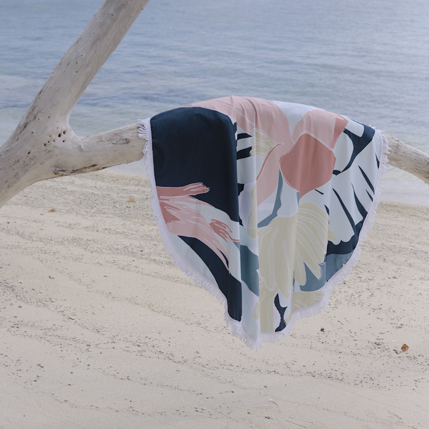 Banana Flower Beach Towel