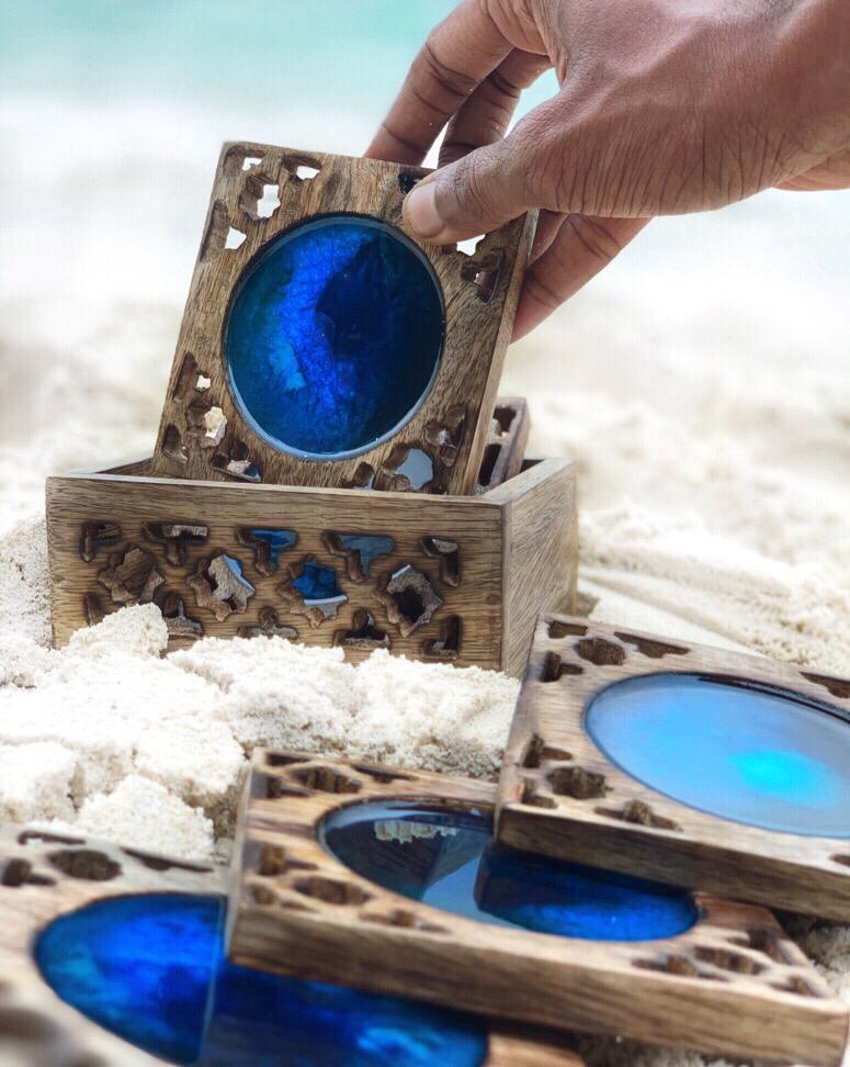 Made To Order Handcrafted Resin Coaster Set