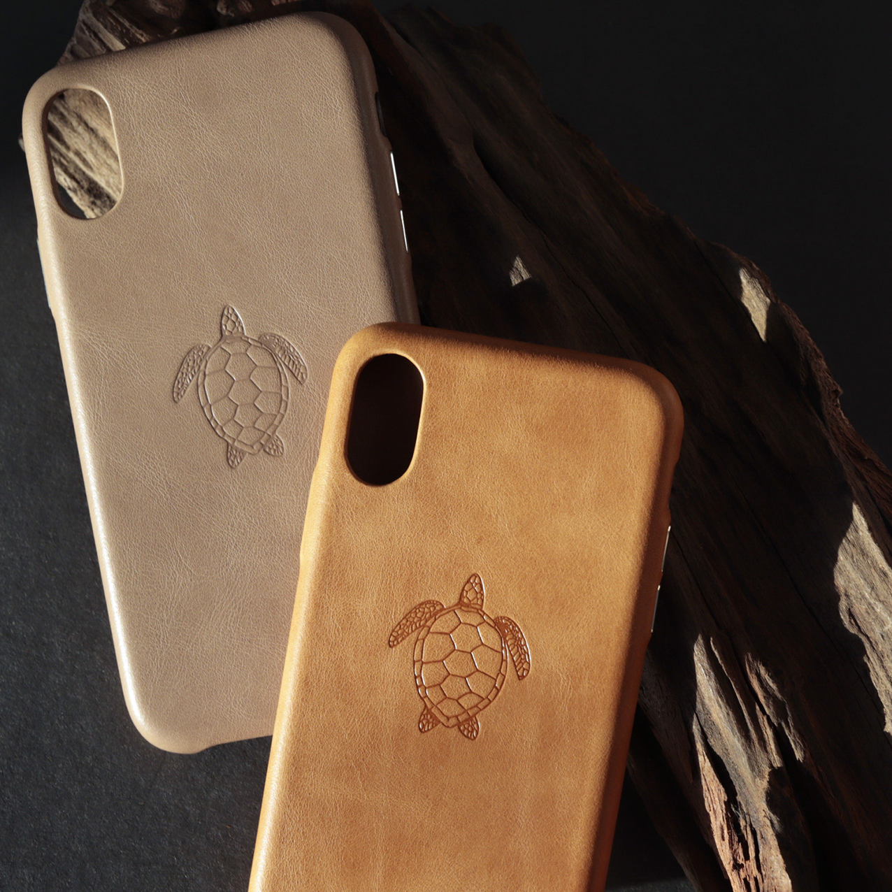 Turtle Leather Phone Case